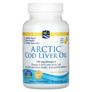 Nordic Naturals Arctic Cod Liver Oil Capsules (180 capsules Lemon)
