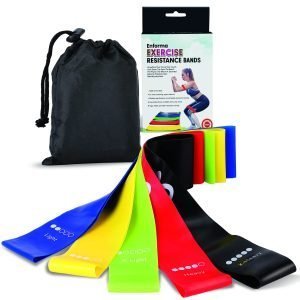 Exercise Resistance Bands (5 Pack + bag)